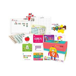 세이정음+꾸물이낱말카드(120장) / 호환,한글카드,알파벳카드,한영중카드,한