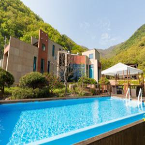 [충북] 충주 페나테스풀빌라 [전동모션퀸침대/호수조망] A동(충북, 충주)