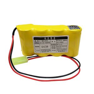 (KFI인증) 소방배터리 유도등배터리 4.8V SC1800mAh(1x4)-H24YS 예비전원