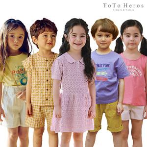 [토토헤로스]여름데일리룩/휴가룩 모음/반팔티/민소매/원피스/상하복/래쉬가드/레깅스/번개맨상하복/번개걸원피스