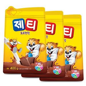 동서 제티 쵸코렛맛 400gx3개 (리필/지퍼백)