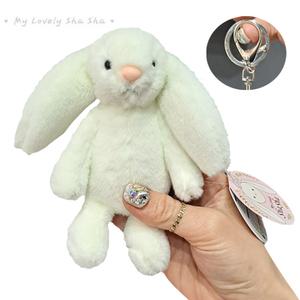 토끼인형 마이 러블리 샤샤 아이보리 15cm 애착 동물 가방고리 키링 인형