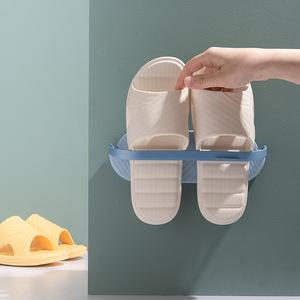 실내화꽂이 욕실 화장실 거실 실내화 슬리퍼 거치대 부착식 걸이[2P]