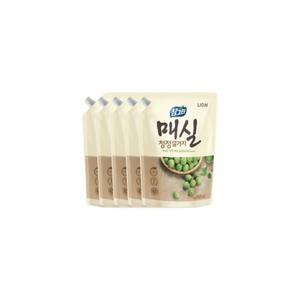 기름기제거 참그린 주방세제 매실청정설거지 리필 1kg 5개