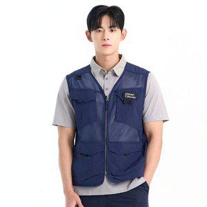 [콜핑] 2271VK142M 기능성 메쉬 속건성 경량 작업복 남성 봄 여름 등산조끼