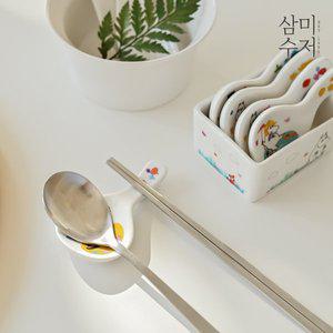 [신세계몰][삼미수저] 무민 프렌즈 원형 수저받침세트 6P