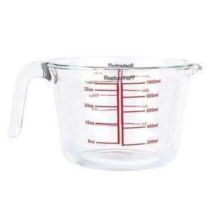 내열유리 손잡이 계량컵 1000mL 눈금컵 용량측정