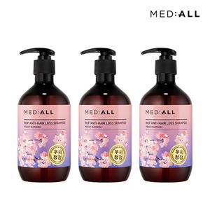 메디올 탈모완화 피치블라썸 샴푸 480ml 3개