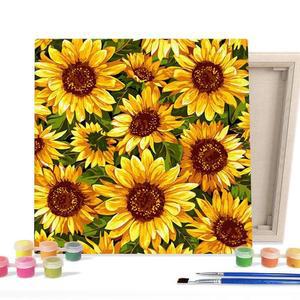 [RGKMR484]DIY 페인팅 캔버스 태양의꽃 25X25 알파웨이