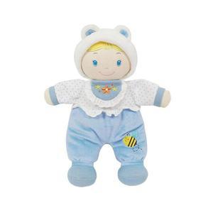 [XBI9HI0P]건드 촉감놀이 바스락 아기인형 33cm 블루