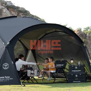 돔텐트 8-10인용 블랙 가림막포함 야외천막 캠핑쉘터 캠핑용품 리빙쉘