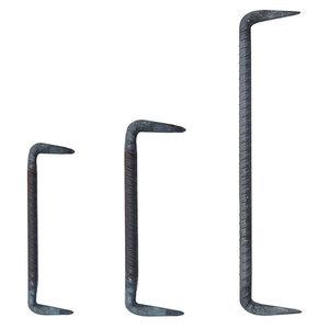 국산 디귿자 꺽쇠 말뚝 13mm ㄷ자 쇠말뚝 철근 단조 말둑 15cm 18cm 30cm