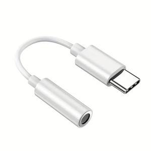 USB C타입-3.5 잭 이어폰 어댑터, 3, 5mm 오디오 케이블 변환기, 15, 프로 맥스, 삼성 갤럭시, 화웨이, 샤