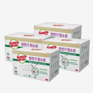 3M 표준형 재활용 PET 대용량 정전기 청소포 150매 x 4팩 총 600매