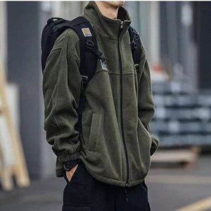 [리빌모아]남자 캐주얼 하이넥 심플 플리스 집업 점퍼 OC-JUA-SWFGRB8U