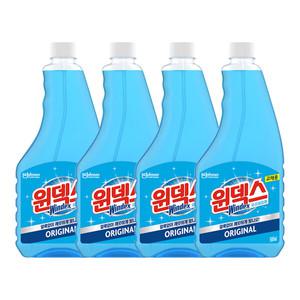 윈덱스 스프레이 유리세정제 리필 500MLx4개