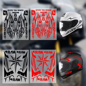 오토바이 자전거 헬멧 스티커 DIY 데칼 액세서리 오토바이 커버 스크래치 장식 스티커 Yamaha Nmax Xmax nv