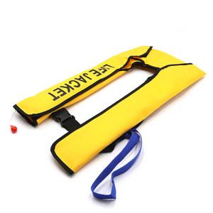 Roollabana 자동팽창식 선상 낚시 보트 부력 에어 해양수산부 레드블랙 옐로우수동조끼 에어매트 휴대용