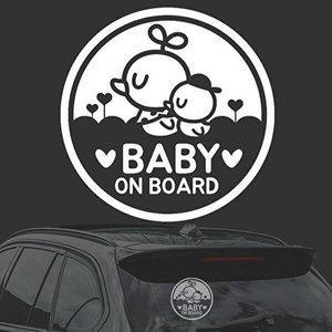 [셀러허브 패션][JHQRMCPP_4B]BABY BOARD4 남자 화이트시트지 자동차스티커