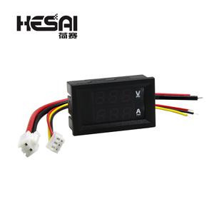 호환 디지털 전압계 전류계 듀얼 100V DC Azul  Rojo LED 10A