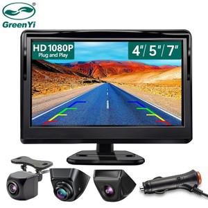 GreenYi 4.3/5/7인치 AHD IPS 모니터 1080P 나이트 비전 자동차 후방 카메라 170 °   역방향 카메라 야간