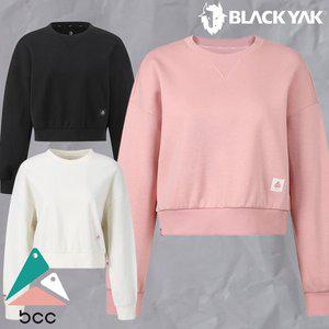 [블랙야크](강남점)25년 봄신상 bcc 클라이밍 여성 일상/데일리 세미크롭 기능성 맨투맨 1BYSSSU903