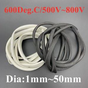 오네이 고온 브레이드 소프트 화학 섬유 ID1MM 유리 슬리브 슬리빙 블랙 절연 화이트 35MM 튜브 10 10M