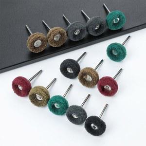 미니바퀴 10pcs Abrasive Grinding Sanding Nylon Buffing with 3mm Shank Polishing Wheel Drill Brush For Dremel Rotary Tools