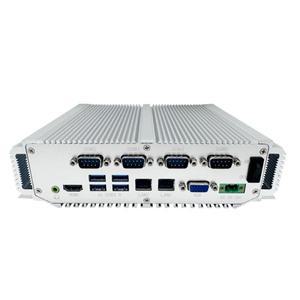 미니 팬리스 산업용 컴퓨터, 셀러론 J6412 CPU 납땜 DDR4 8G RAM 128G SSD 6 * COM 2 LAN 4 USB 3.0 2 USB