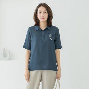 엄마옷 마담4060 실버하트셔츠 데일리 여성셔츠 -ZBL2505031-