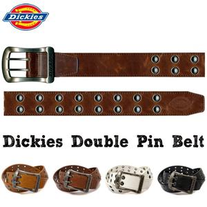 DICKIES 디키즈 40mm 더블 아일렛 가죽 벨트  일본직수입 빠른출고 블랙