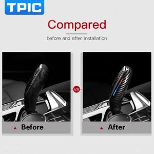 TPIC ABS 카본 기어 시프트 핸들 커버  스티커 데칼 For BMW G30 G31 G11 G01 G02 G32 5 시리즈 X3 X4 6GT