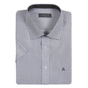 [란체티](김해점)남성 화이트 프린트 일반 반팔와이셔츠 LXM 6309 WH