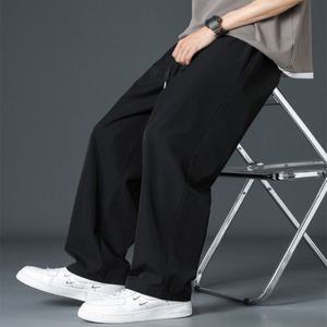 여름용 냉감 쿨링 밴딩 와이드 팬츠 통바지 XL~5XL 빅사이즈 2color 추리닝바지