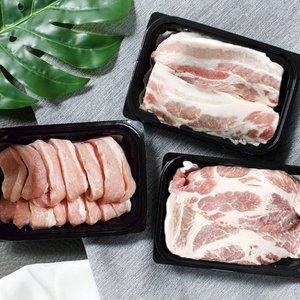 [친환경팔도]보성녹차 먹인 한돈 구이세트 1호(삼겹살300g+목삽겹300g+항정살300g)
