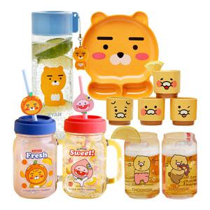 카카오프렌즈와 시원한 여름준비 춘식이 스누피 디즈니 텀블러 유리잔 세트