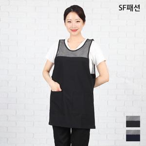 망사 원피스형 앞치마 유니폼 가운