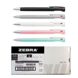 제브라 블랜 3색볼펜 0.5mm B-B3AS88/10자루/1타