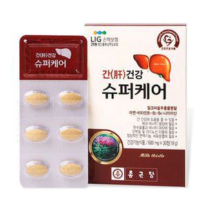 종근당 간건강 슈퍼케어 30정 밀크씨슬 간장약 비타민
