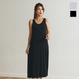 여성 민소매 런닝 브라캡 원피스 슬립 1HETO723