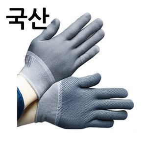 도트장갑 10켤레 PU 폴리 코팅 장갑 점박이 회색 국산