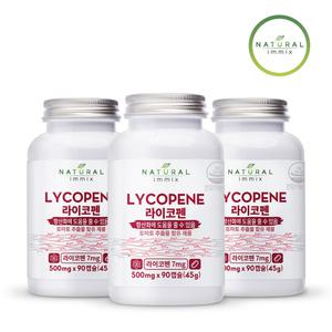 [내추럴이믹스] 토마토 라이코펜 항산화 리코펜 500mg (90캡슐x3) 9개월분