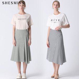 [쉬즈미스] 체크 플레어 스커트