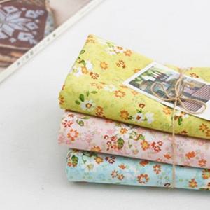 원단마트 cotton 대폭cotton 면 30수 평직 청순 플라워 3컬러-쿠션 식탁보 홈패션 가방 유아용품 손수건