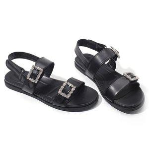 갤러리아 세라 여성 캐주얼 스트랩 샌들 슬링백 TCS23405 블랙 1CM