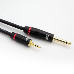 [에스투씨엔아이]탑라인에이치디 HDTOP HT-TP 국산 3.5mm 스테레오 to 5.5 모노 케이블 (3m, HT-TP206)