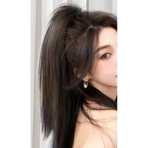 포니테일가발 숱많아보이는 집게핀 인모가발 긴머리