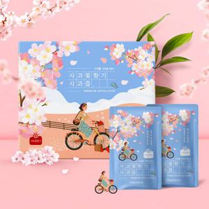사과꽃향기 벚꽃에디션 사과즙 100mlX30팩