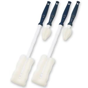 베이비베어 일자형 젖병솔 세트 x 2set /젖병솔+꼭지솔/색상 택1