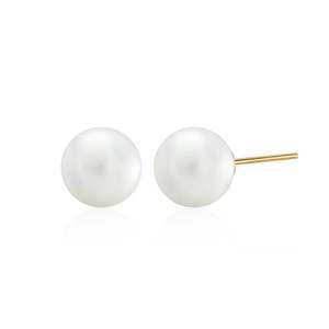 [모룬] 당일발송 14K/18K 10mm 진주 원포인트 귀걸이 한쌍 MOE39749